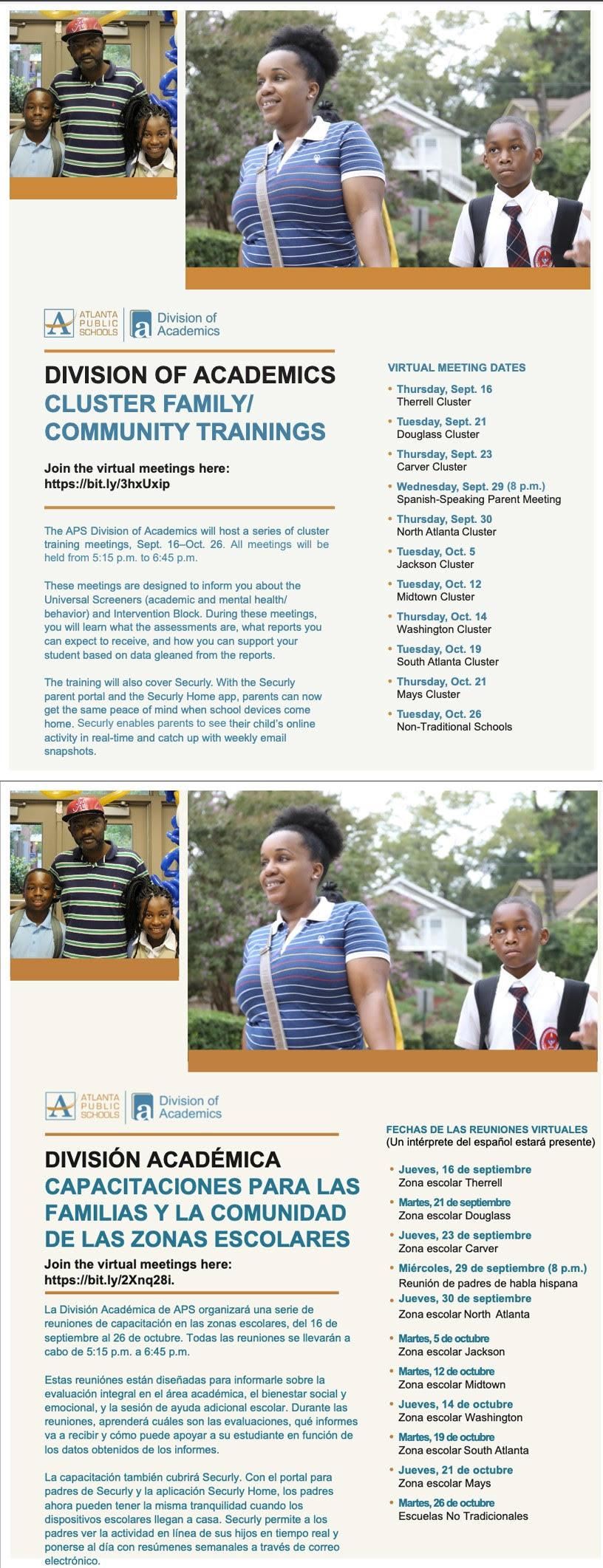 Cluster Family / Community Training - Universal Screening + Intervention Block